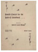 Benefit Concert for the Bethel-el Sisterhood